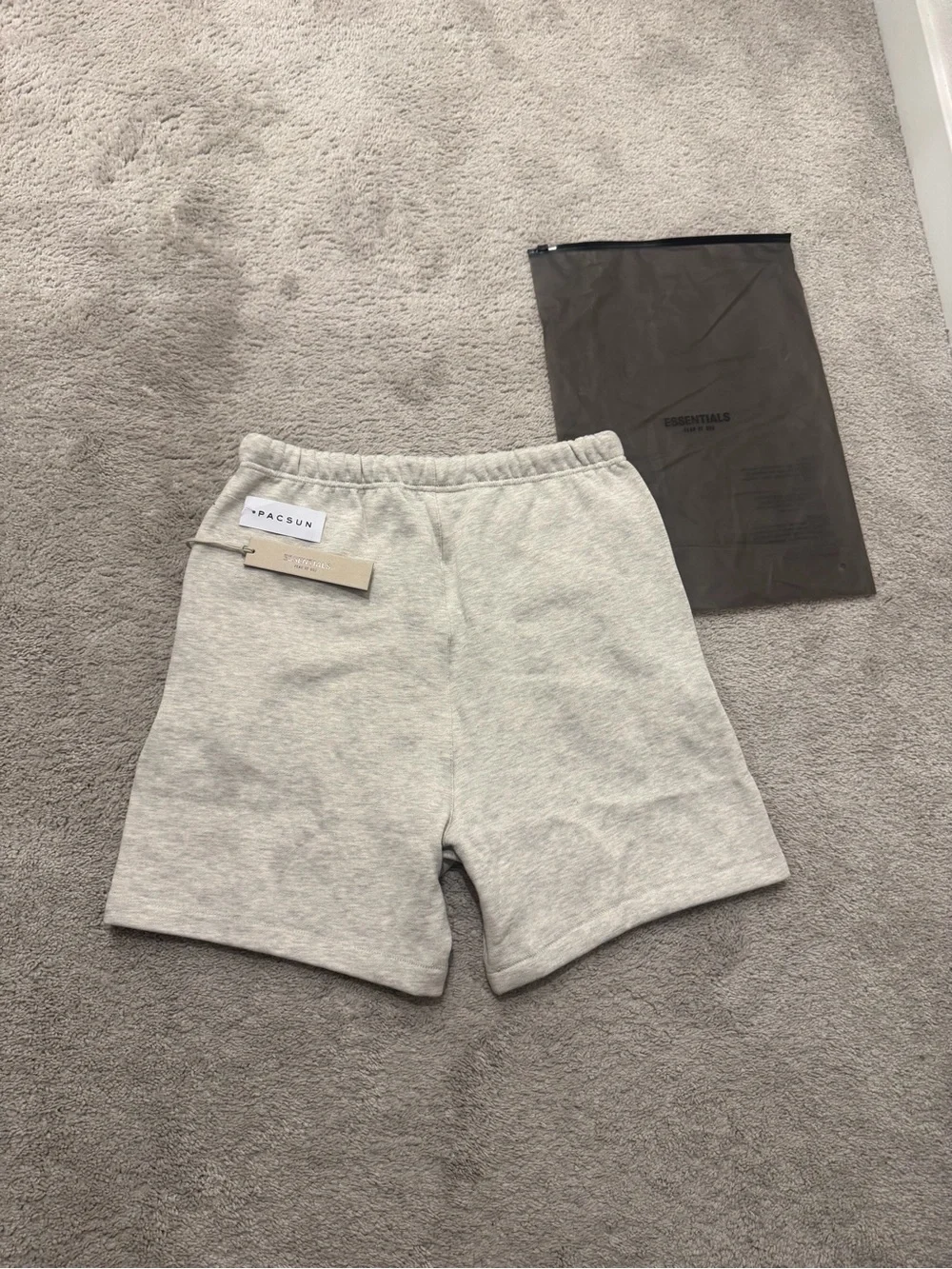 Essentials Fear of God Light Oatmeal Shorts
